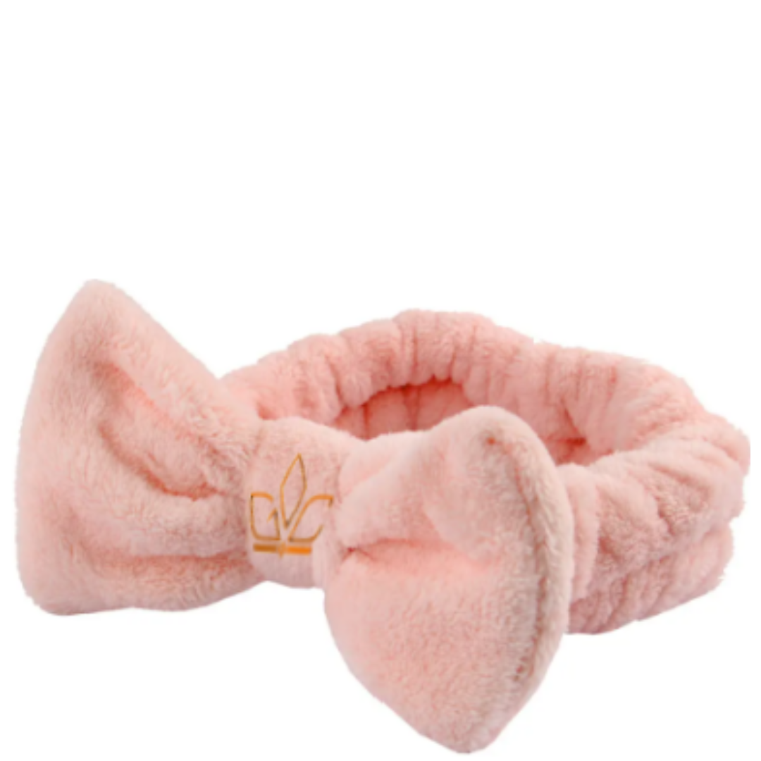 Pink cosmetic headband