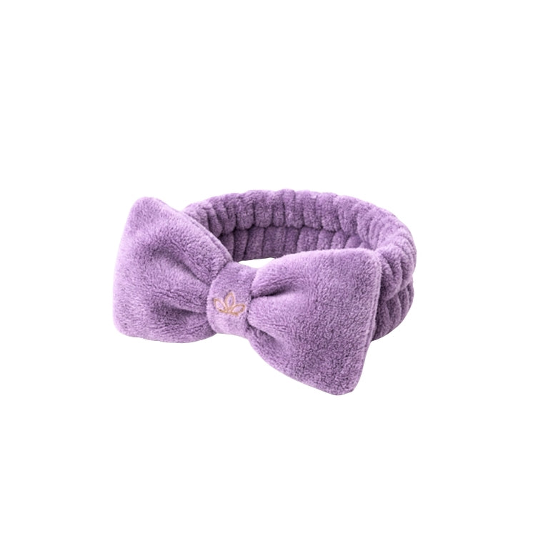 Purple cosmetic headband