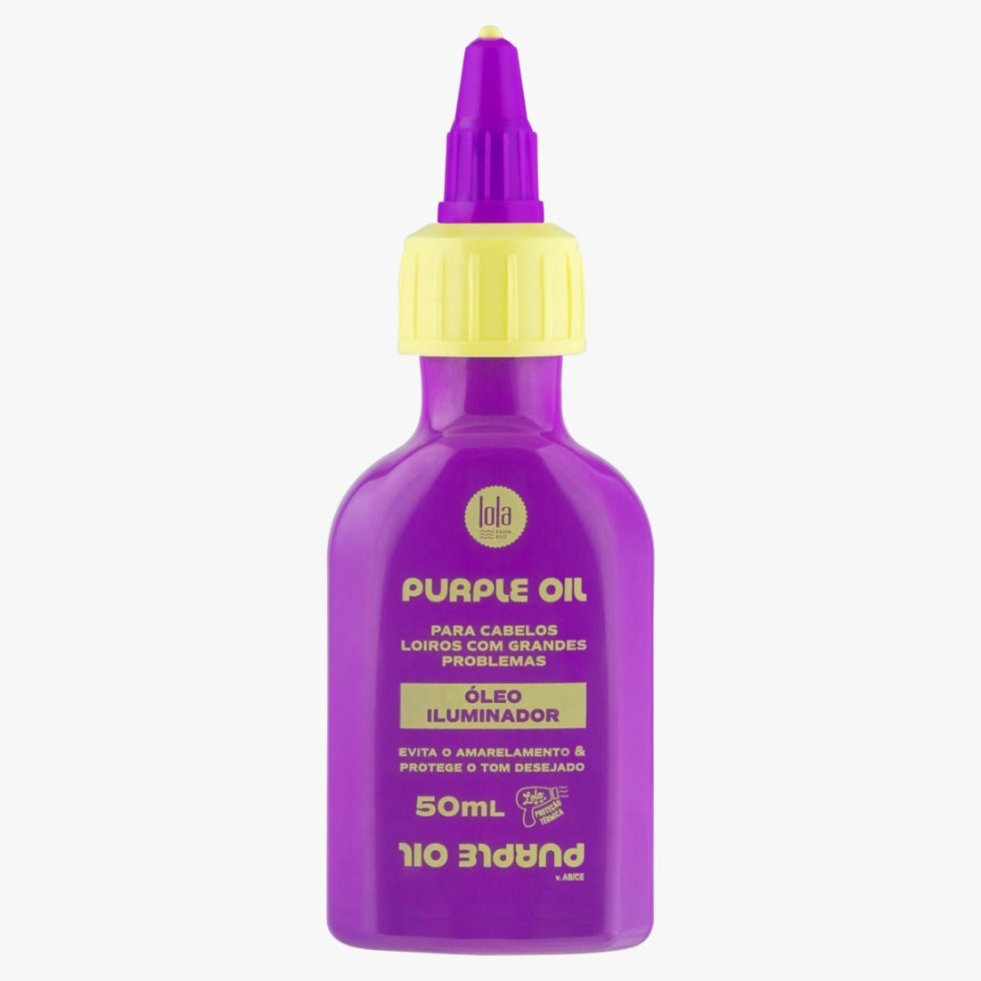 Lola Cosmetics, Ulei cu pigment violet pentru păr blond - PURPLE, 50 ml